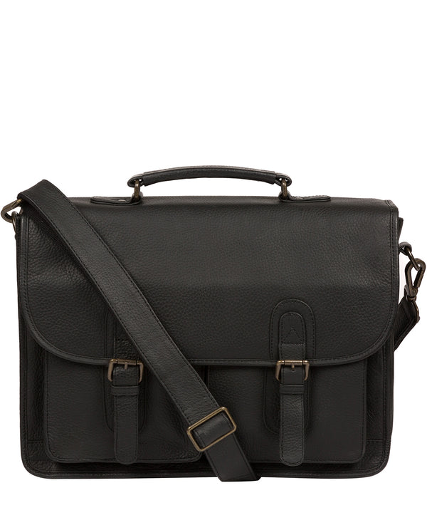 'Scott' Black Leather Workbag image 1