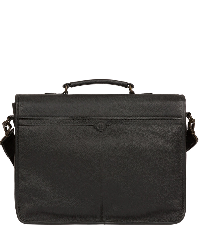 'Scott' Black Leather Workbag image 3