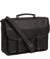 'Scott' Black Leather Workbag image 5
