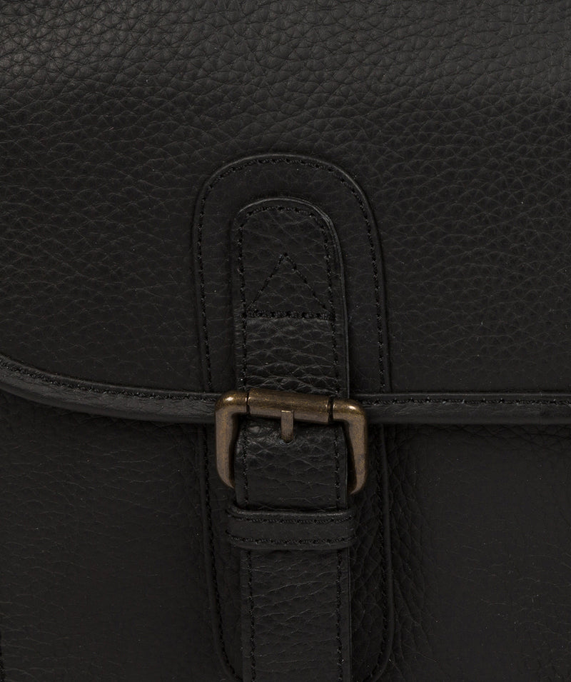 'Scott' Black Leather Workbag image 6