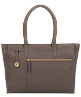 'Bexley' Grey Leather Tote Bag