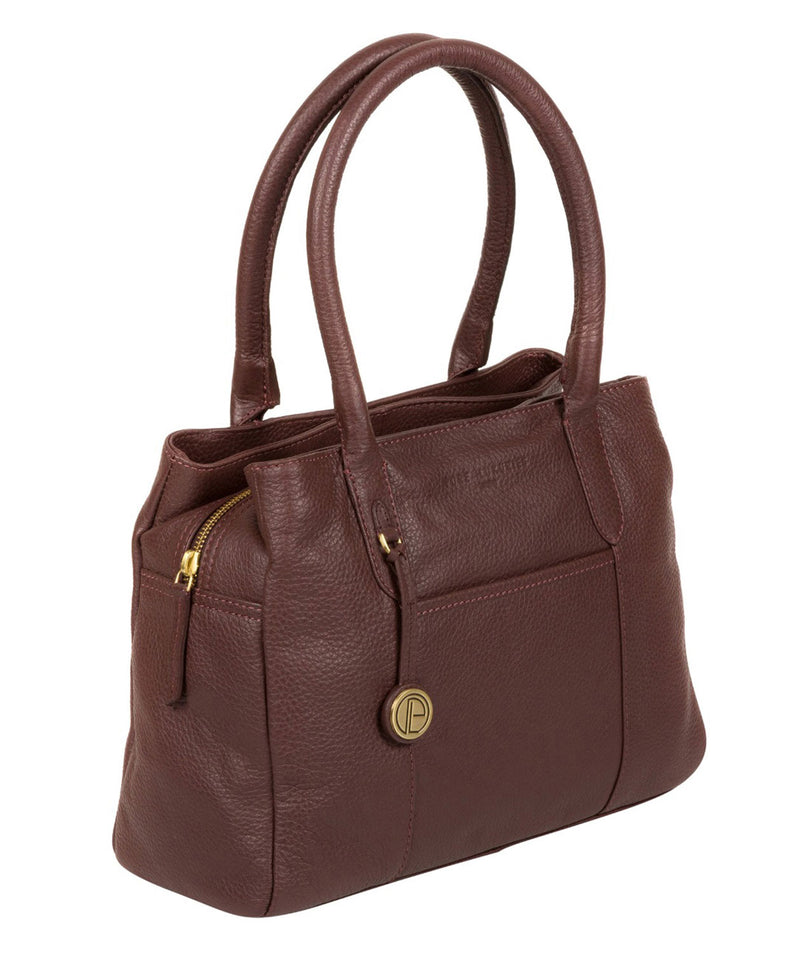 'Cheadle' Auburn Leather Handbag