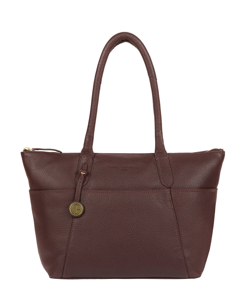 'Eton' Auburn Leather Tote Bag