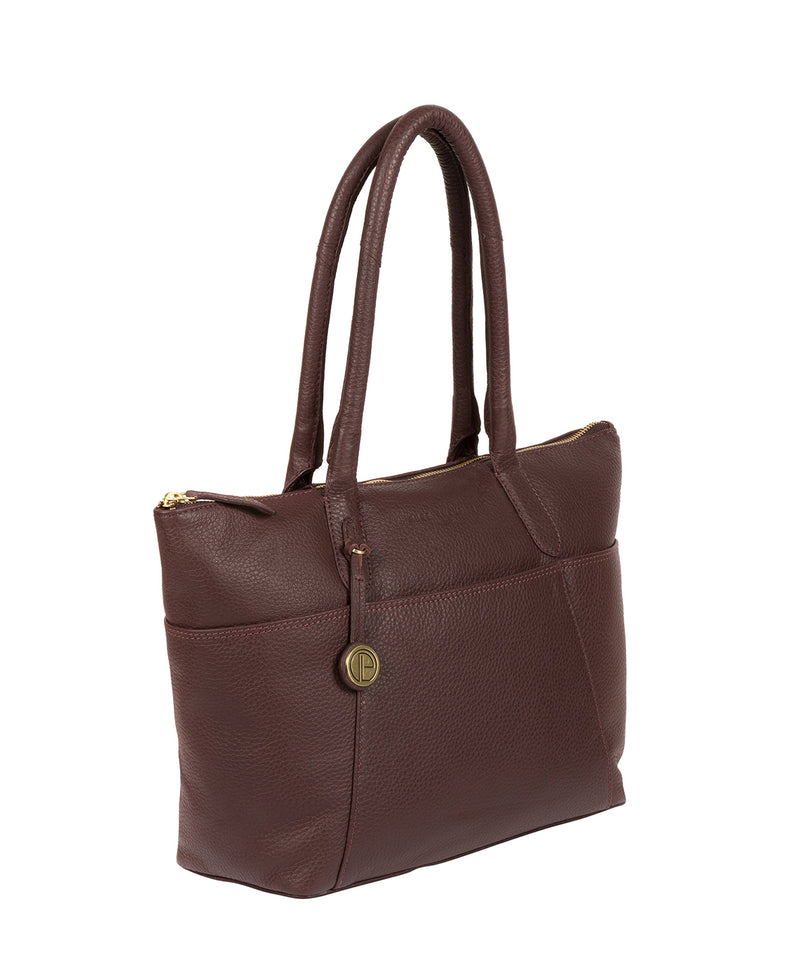 'Eton' Auburn Leather Tote Bag