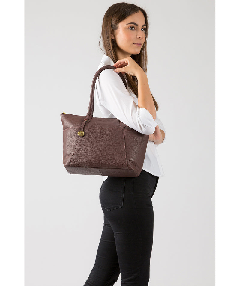 'Eton' Auburn Leather Tote Bag image 7
