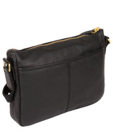 'Guildford' Black & Gold Leather Cross Body Bag