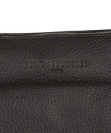 'Guildford' Black & Platinum-Coloured Detail Leather Bag