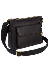 'Guildford' Navy & Gold Leather Cross Body Bag
