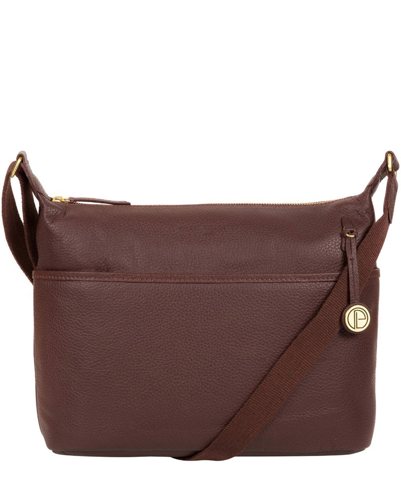 'Helmsley' Auburn Leather Shoulder Bag