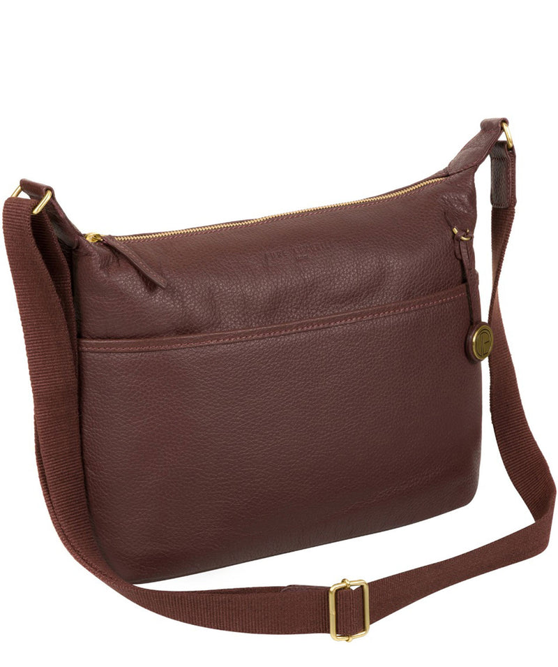 'Helmsley' Auburn Leather Shoulder Bag