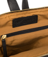 'Ingleby' Black & Gold-Coloured Detail Backpack