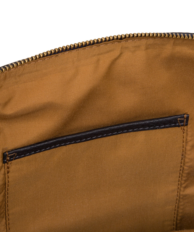 'Ingleby' Navy Leather Backpack