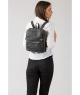 'Ingleby' Navy Leather Backpack image 2