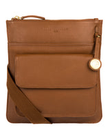 'Jarrow' Tan & Gold-Coloured Detail Bag