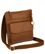 'Jarrow' Tan & Gold-Coloured Detail Bag