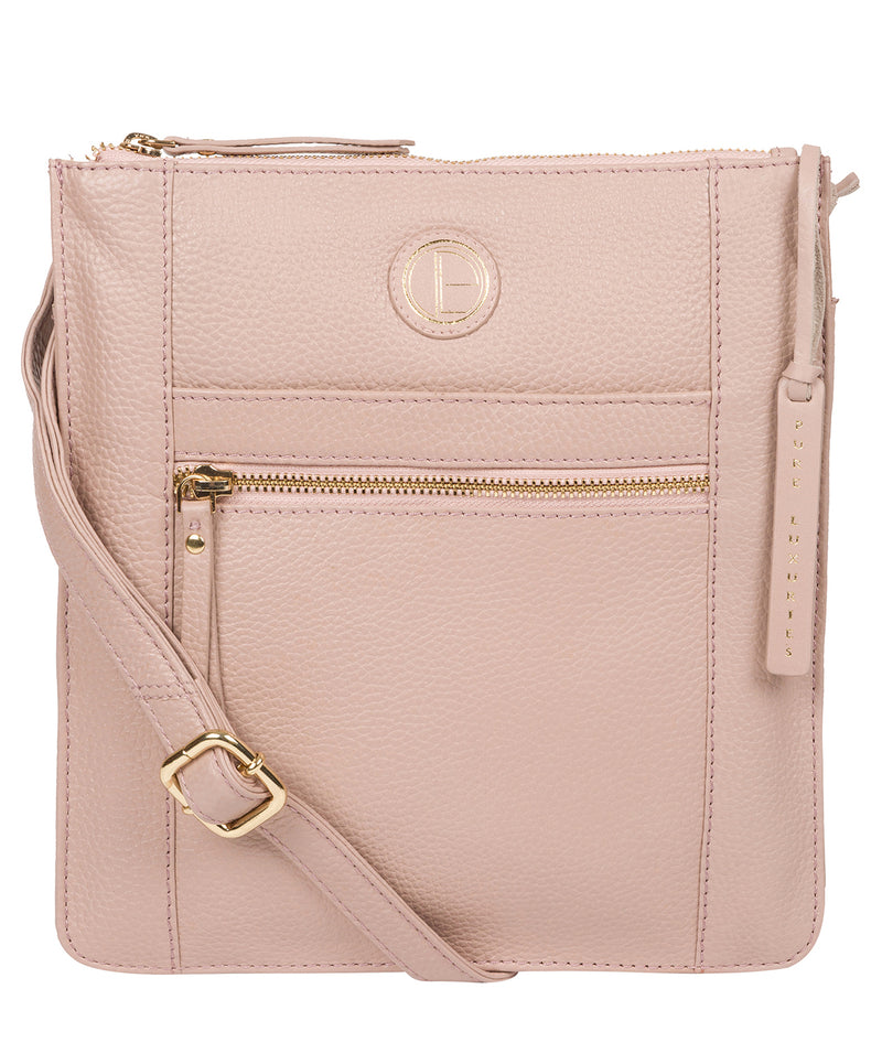 'Topaz' Blush Pink Leather Cross Body Bag image 1