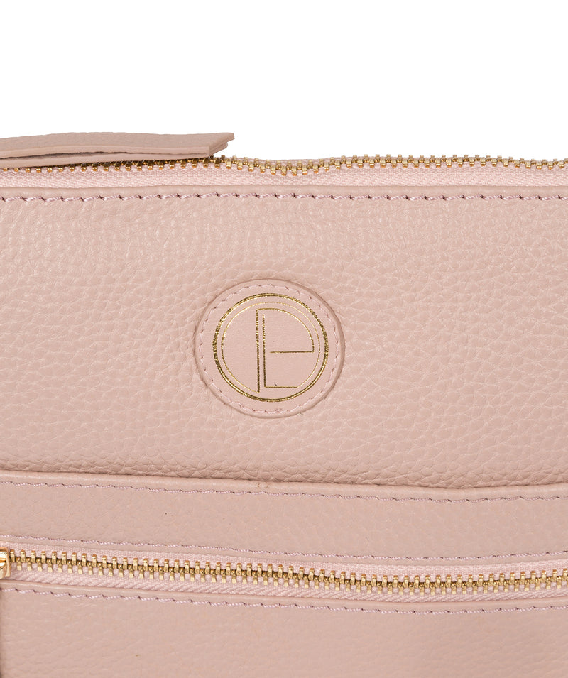 'Topaz' Blush Pink Leather Cross Body Bag image 6