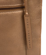 'Topaz' Bronze Gold Leather Cross Body Bag image 5