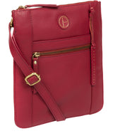 'Topaz' Red Leather Cross Body Bag image 5