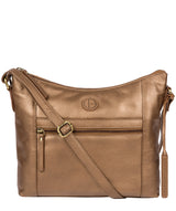 'Sequoia' Bronze Gold Leather Bag Pure Luxuries London