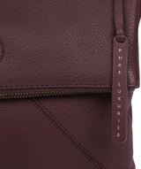 'Korin' Plum Leather Cross Body Bag Pure Luxuries London