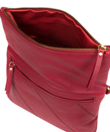 'Korin' Red Leather Cross Body Bag Pure Luxuries London