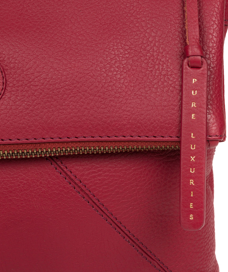 'Korin' Red Leather Cross Body Bag Pure Luxuries London