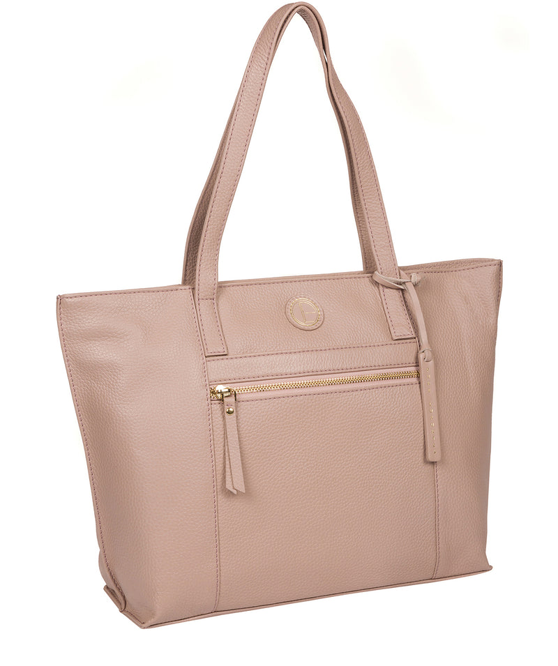 'Skye' Blush Pink Leather Tote Bag image 5