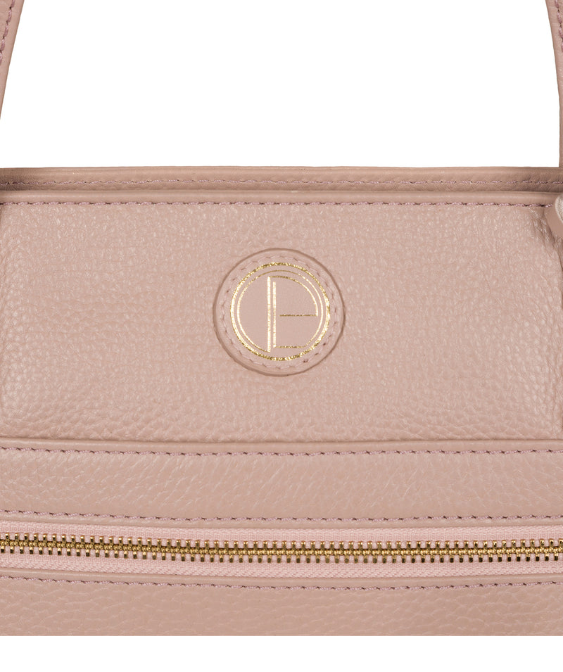 'Skye' Blush Pink Leather Tote Bag image 6