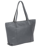 'Skye' Grey Leather Tote Bag Pure Luxuries London