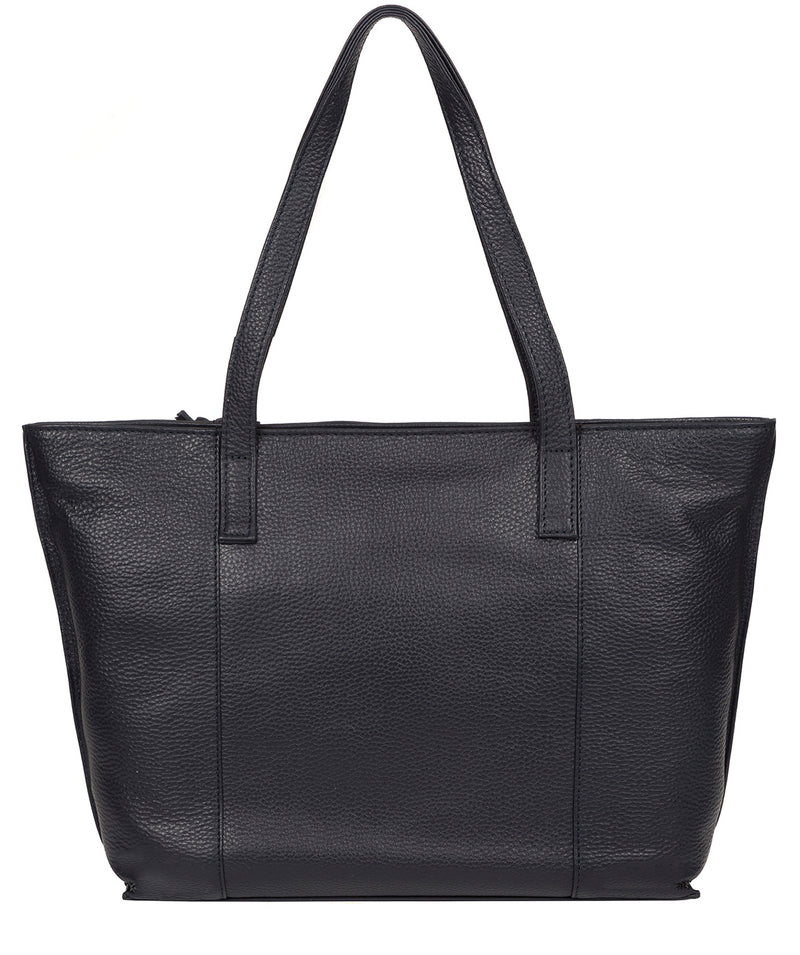 'Skye' Navy Leather Tote Bag Pure Luxuries London
