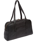 'Pitunia' Black Leather Handbag