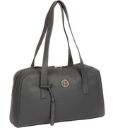 'Pitunia' Grey Leather Handbag Pure Luxuries London