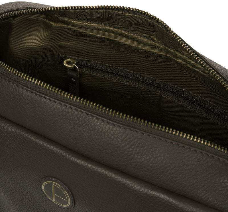 'Pitunia' Olive Leather Handbag Pure Luxuries London