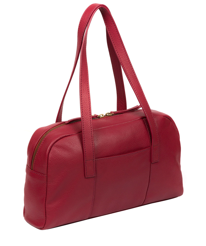 'Pitunia' Red Leather Handbag image 3
