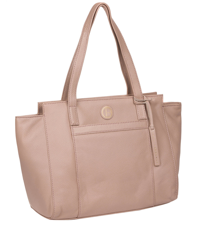 'Dusk' Blush Pink Leather Shoulder Bag image 5