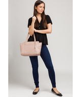 'Dusk' Blush Pink Leather Shoulder Bag image 2