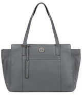 'Dusk' Grey Leather Shoulder Bag image 1