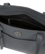 'Dusk' Grey Leather Shoulder Bag image 4