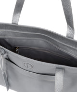 'Dusk' Metallic Silver Leather Shoulder Bag image 4