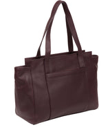 'Dusk' Plum Leather Shoulder Bag image 3