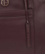 'Dusk' Plum Leather Shoulder Bag image 5