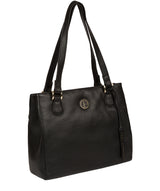 'Milana' Black Leather Handbag image 5