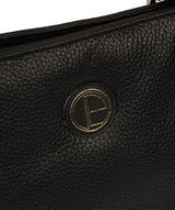 'Milana' Black Leather Handbag image 6