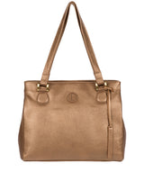 'Milana' Bronze Gold Leather Handbag image 1