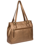 'Milana' Bronze Gold Leather Handbag image 3