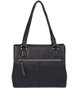 'Milana' Navy Leather Handbag Pure Luxuries London