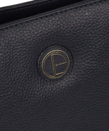 'Milana' Navy Leather Handbag image 6