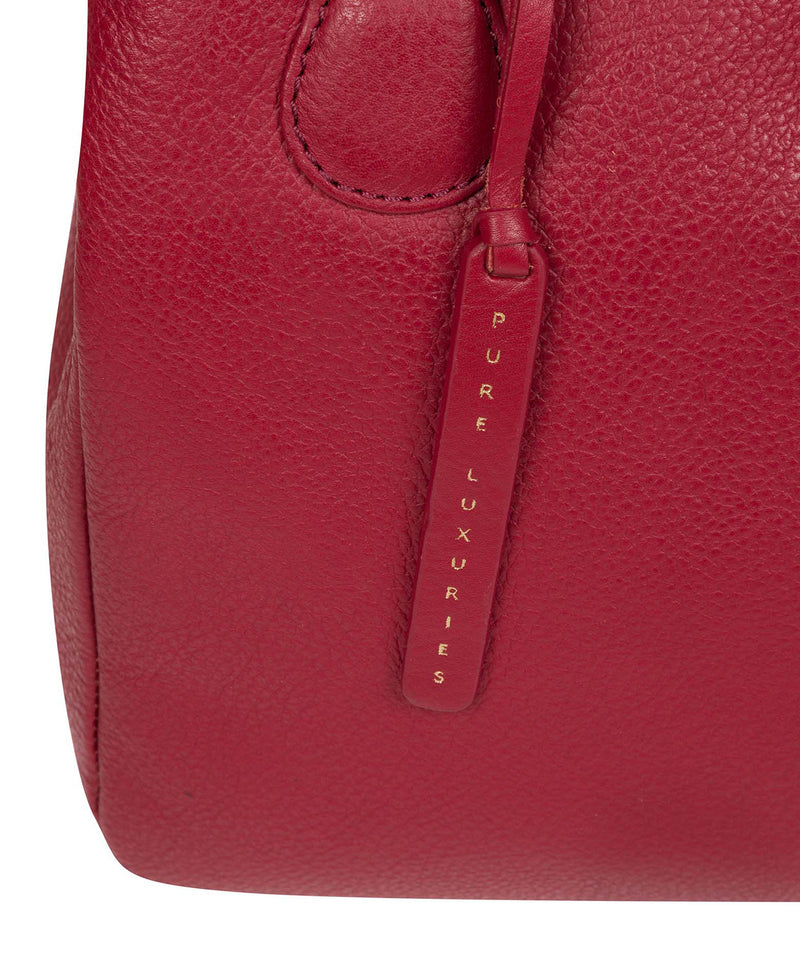 'Milana' Red Leather Handbag