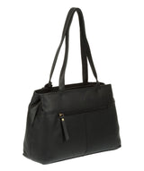 'Mist' Black Leather Handbag
